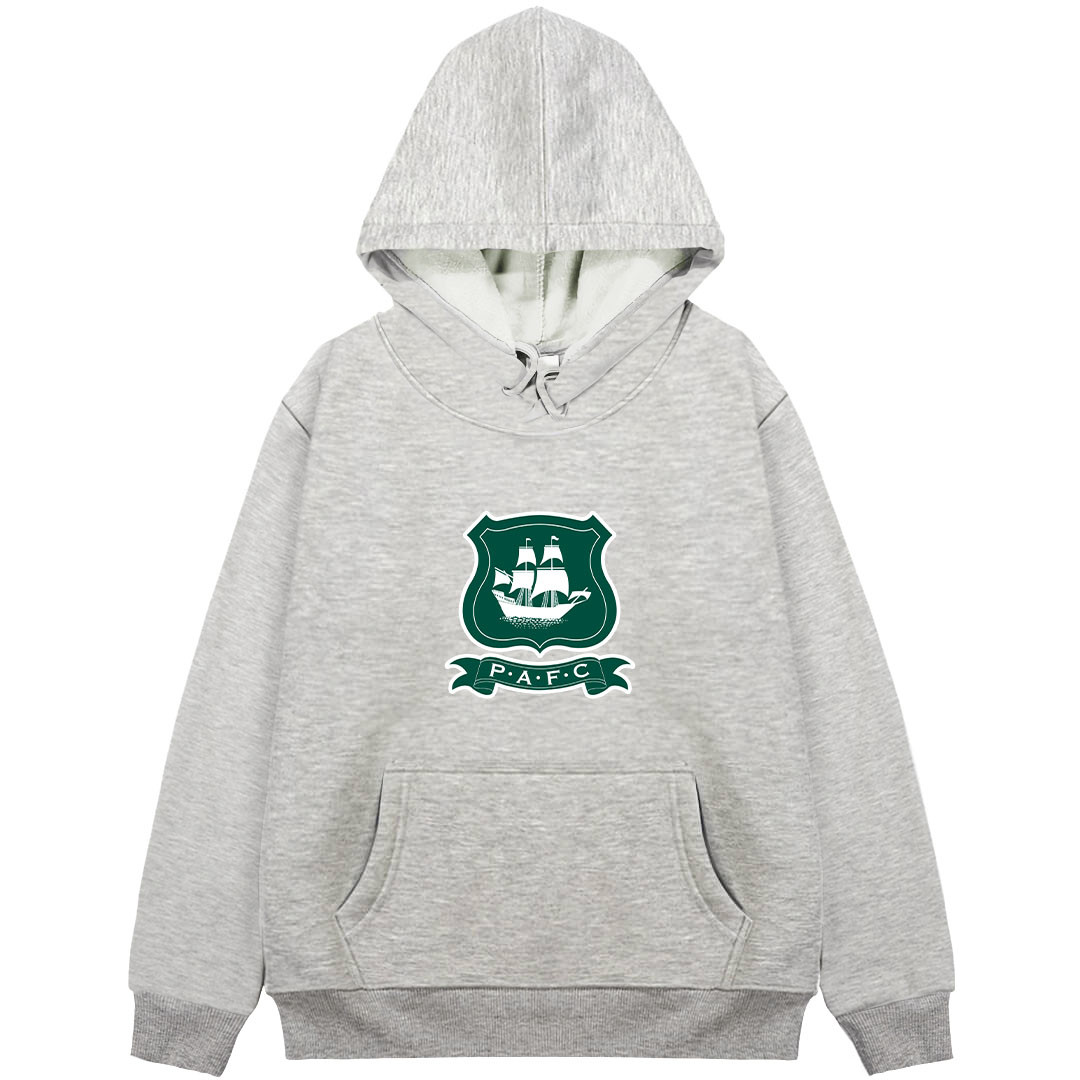Plymouth Argyle F.C. Football Club Hoodie Hooded Sweatshirt Sweater Jacket - Plymouth Argyle F.C. Football Club Single Logo