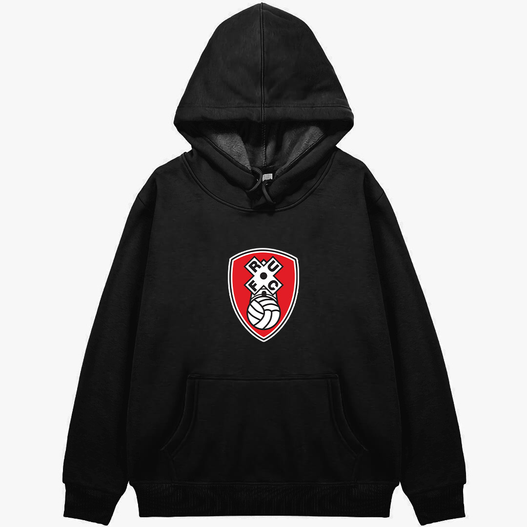 Rotherham United F.C. Football Club Hoodie Hooded Sweatshirt Sweater Jacket - Rotherham United F.C. Football Club Single Logo