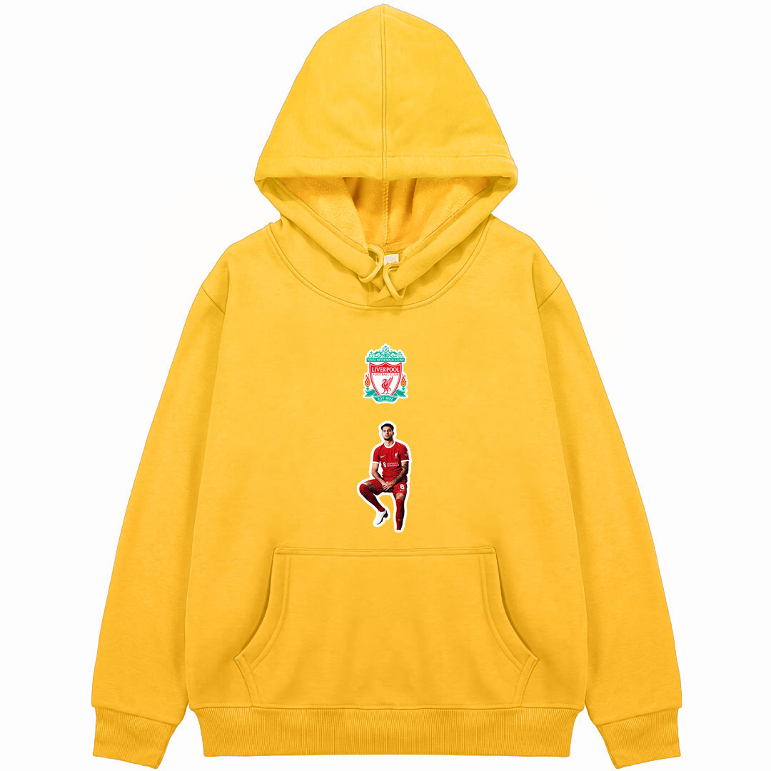 Dominik Szoboszlai Hoodie Hooded Sweatshirt Sweater Jacket - Dominik Szoboszlai Liverpool FC Sitting Sticker Art