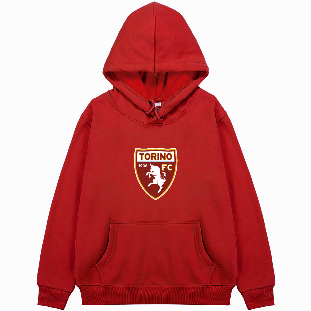 Torino FC Football Club Hoodie Hooded Sweatshirt Sweater Jacket - Torino FC Football Club Single Logo