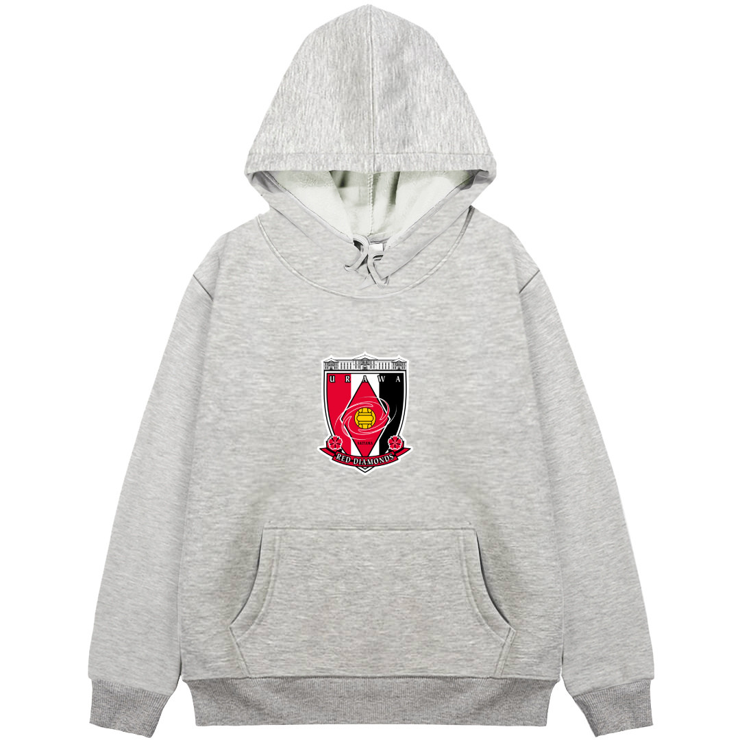 Urawa Red Diamonds Football Club Hoodie Hooded Sweatshirt Sweater Jacket - Urawa Red Diamonds Football Club Single Logo
