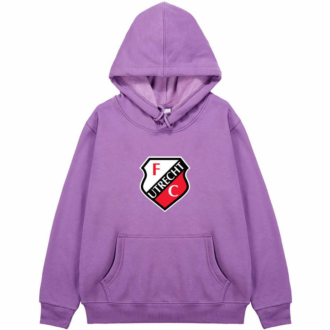 FC Utrecht Football Club Hoodie Hooded Sweatshirt Sweater Jacket - FC Utrecht Football Club Single Logo