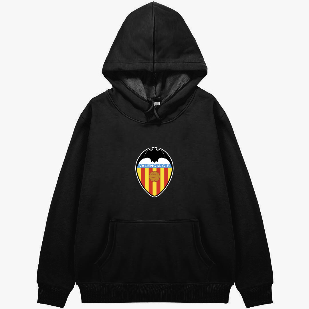 Valencia CF Football Club Hoodie Hooded Sweatshirt Sweater Jacket - Valencia CF Football Club Single Logo