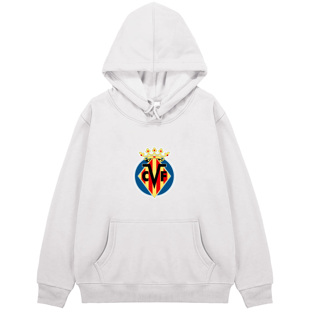 Villarreal CF Football Club Hoodie Hooded Sweatshirt Sweater Jacket - Villarreal CF Football Club Single Logo