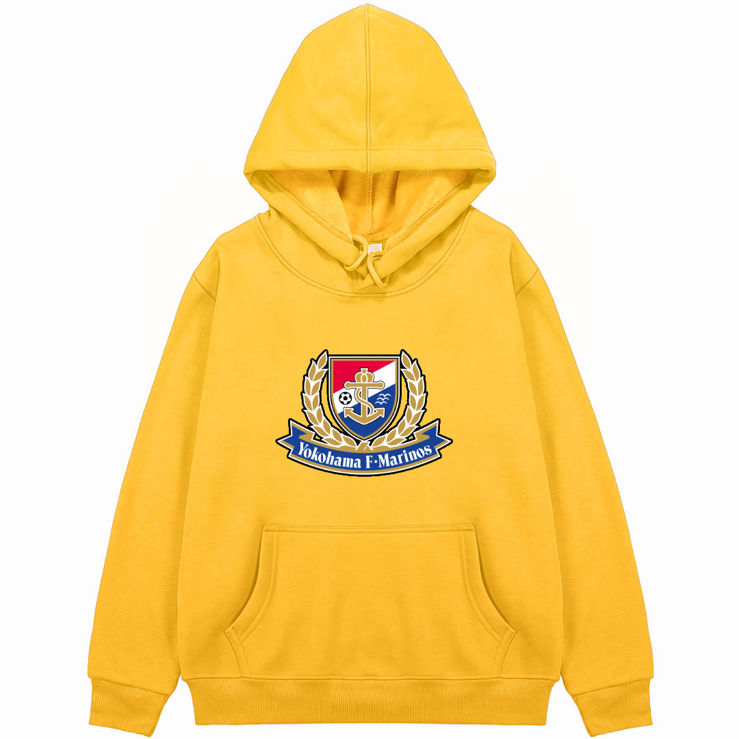 Yokohama F. Marinos Football Club Hoodie Hooded Sweatshirt Sweater Jacket - Yokohama F. Marinos Football Club Single Logo