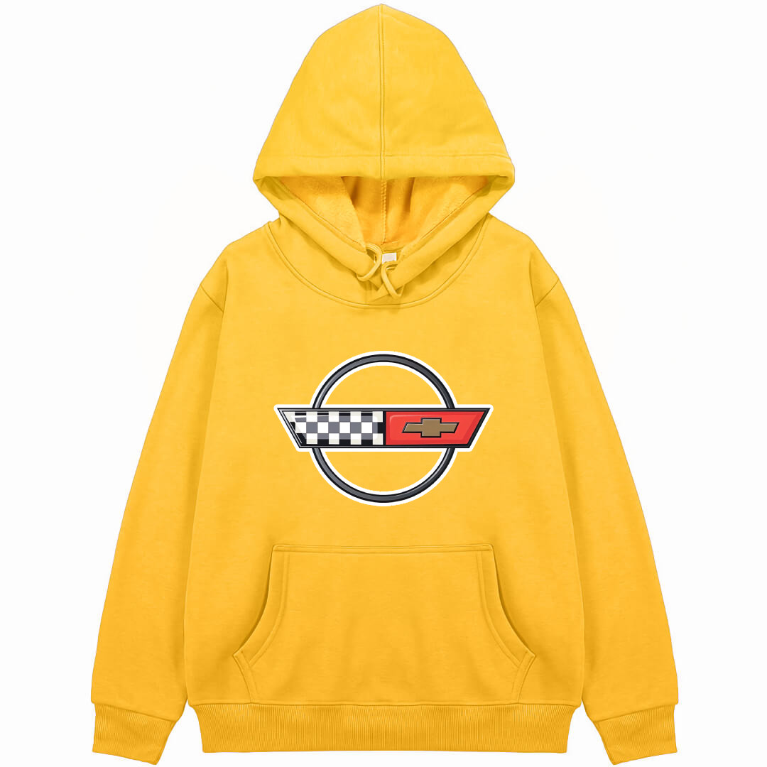 Corvette Hoodie Hooded Sweatshirt Sweater Jacket - Corvette Logo 1982-1996