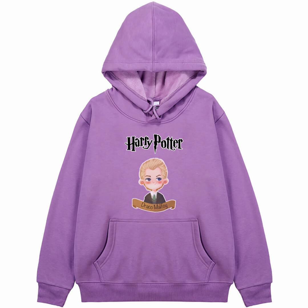 Harry Potter Draco Malfoy Hoodie Hooded Sweatshirt Sweater Jacket - Draco Malfoy Cartoon Sticker Art