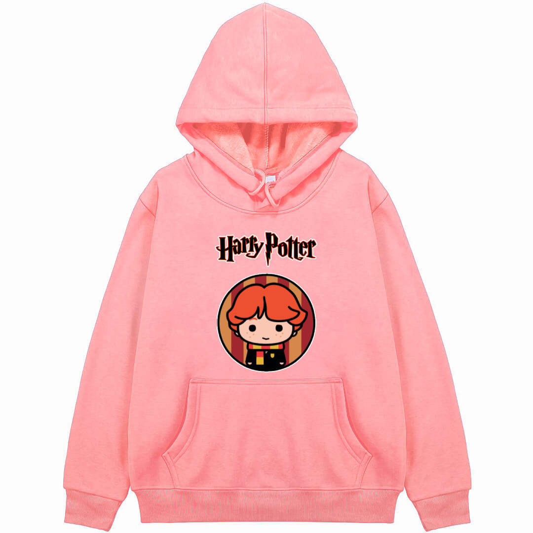 Harry Potter Ron Weasley Hoodie Hooded Sweatshirt Sweater Jacket - Ron Weasley Chibi Cartoon Sticker Art