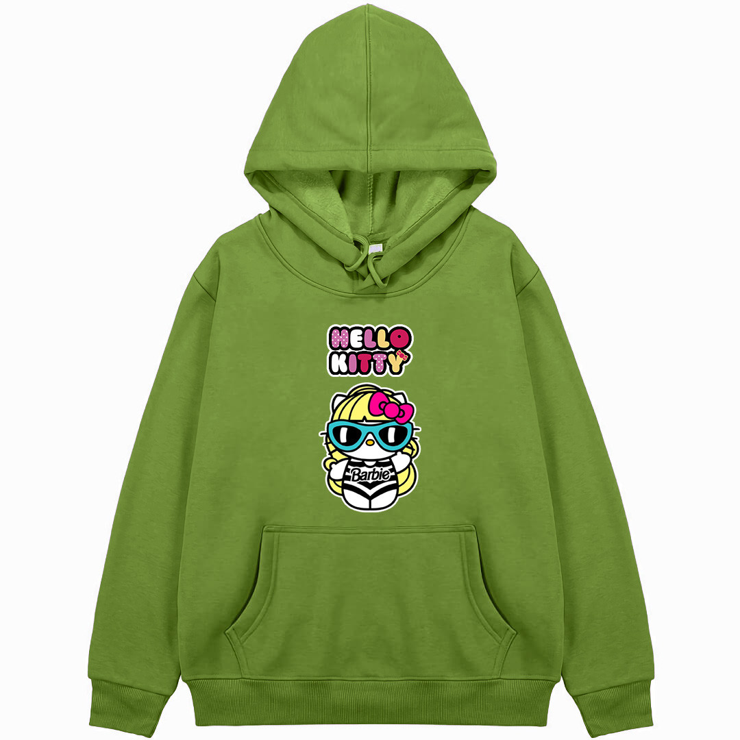 Sanrio Hello Kitty Barbie Hoodie Hooded Sweatshirt Sweater Jacket - Sanrio Hello Kitty Barbie Sticker