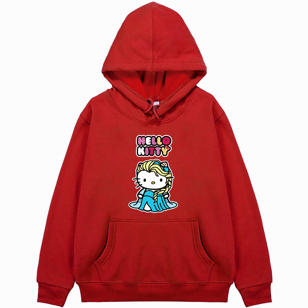 Sanrio Hello Kitty Elsa Hoodie Hooded Sweatshirt Sweater Jacket - Sanrio Hello Kitty Elsa Sticker