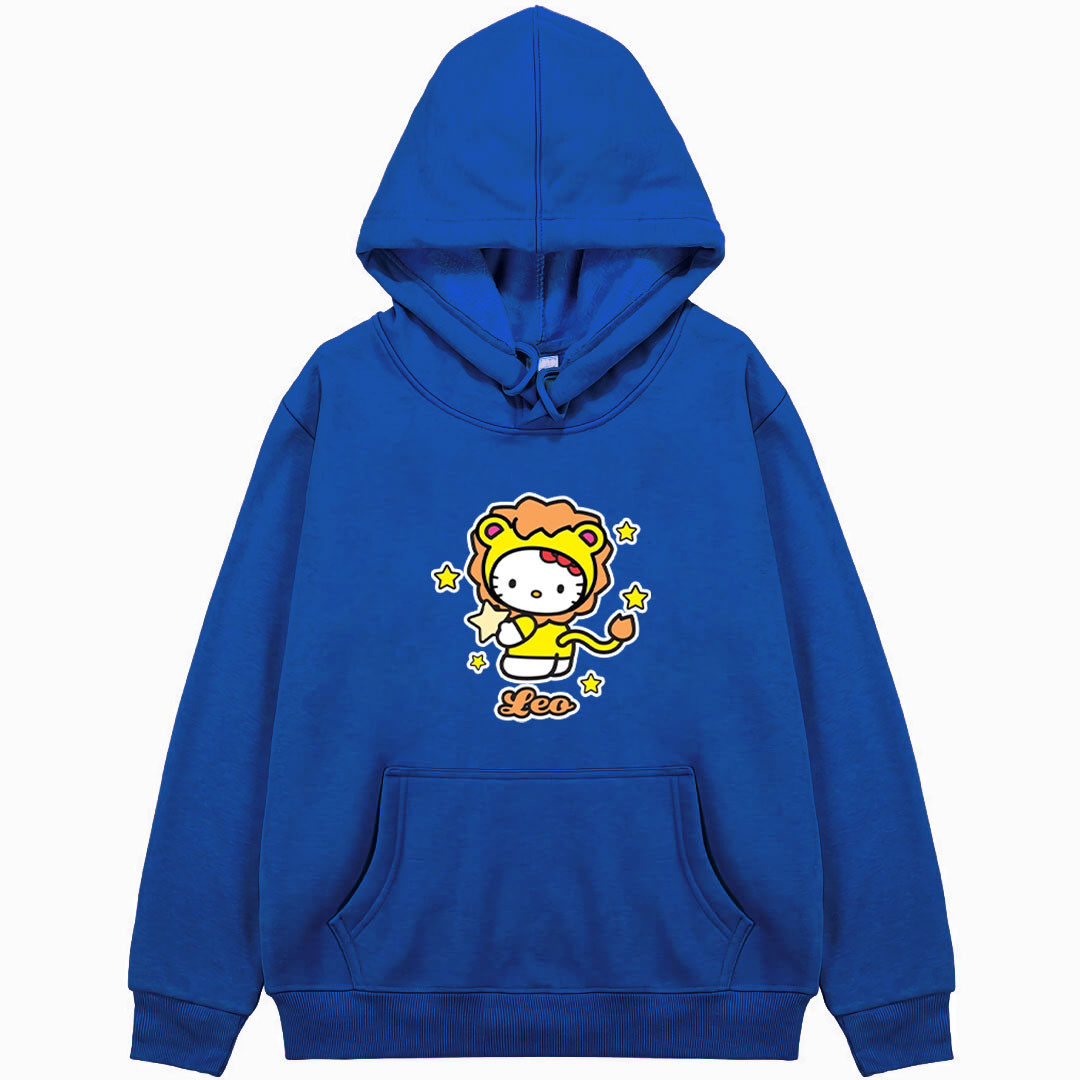 Sanrio Hello Kitty Leo Hoodie Hooded Sweatshirt Sweater Jacket - Sanrio Hello Kitty Japanese Leo Sticker