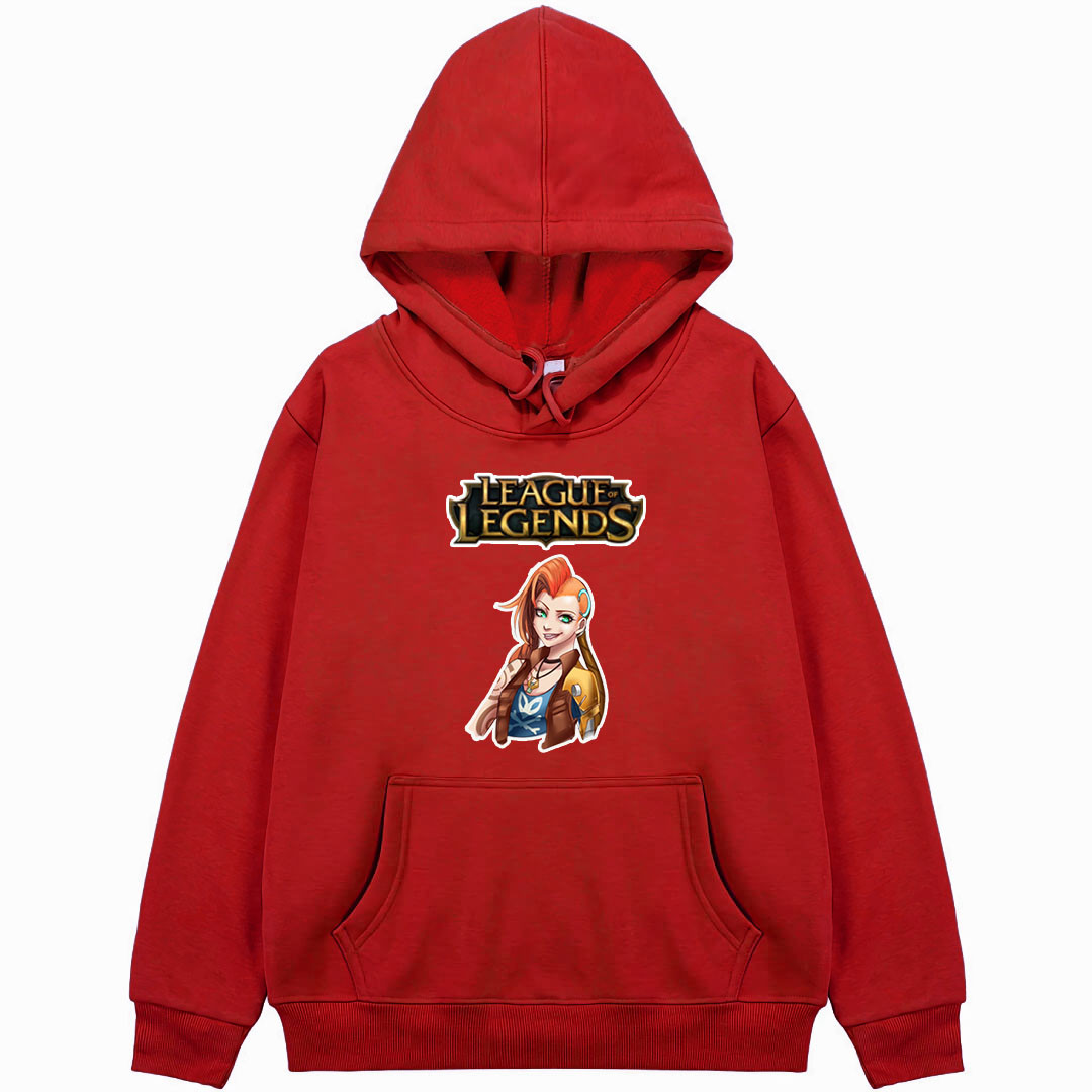 League of Legends Jhin Hoodie Hooded Sweatshirt Sweater Jacket - Jinx Odyssey with Cute Simle