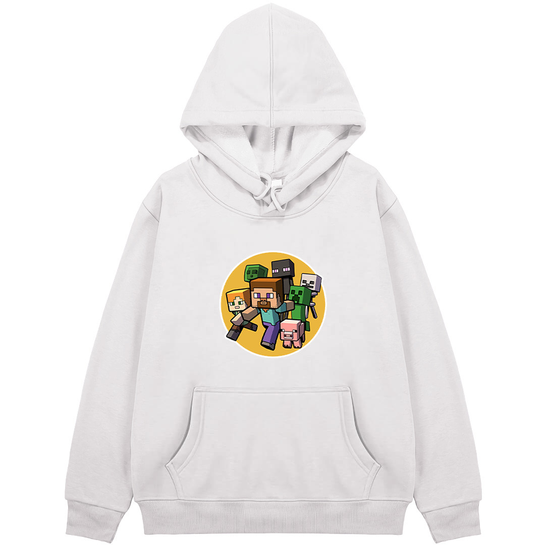 Minecraft Hoodie Hooded Sweatshirt Sweater Jacket - Multi Characters Steve Alex Creeper Zombie Pig Skeleton Spider Chibi Art Series