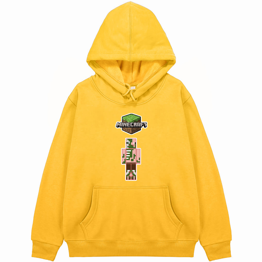 Minecraft Zombie Hoodie Hooded Sweatshirt Sweater Jacket - Zombie Pigman Chibi Art Series