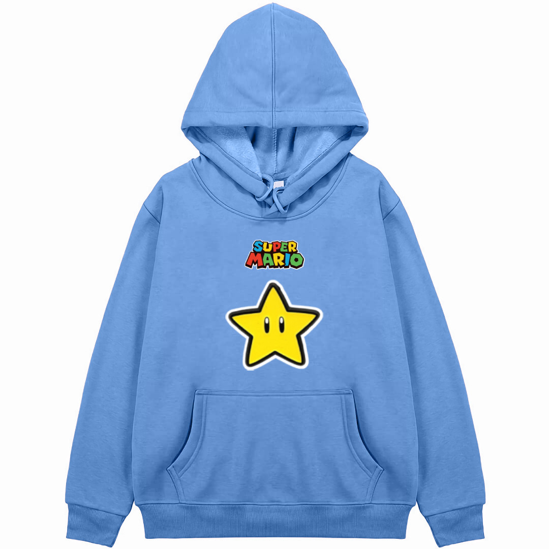 Super Mario Super Star Light Hoodie Hooded Sweatshirt Sweater Jacket - Super Star Light Sticker Art