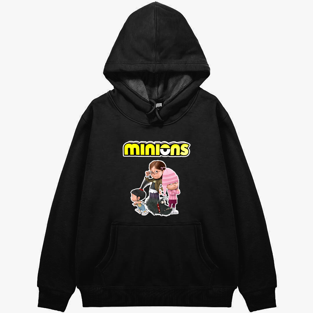 Minions Hoodie Hooded Sweatshirt Sweater Jacket - Agnes Edith And Margo Dog