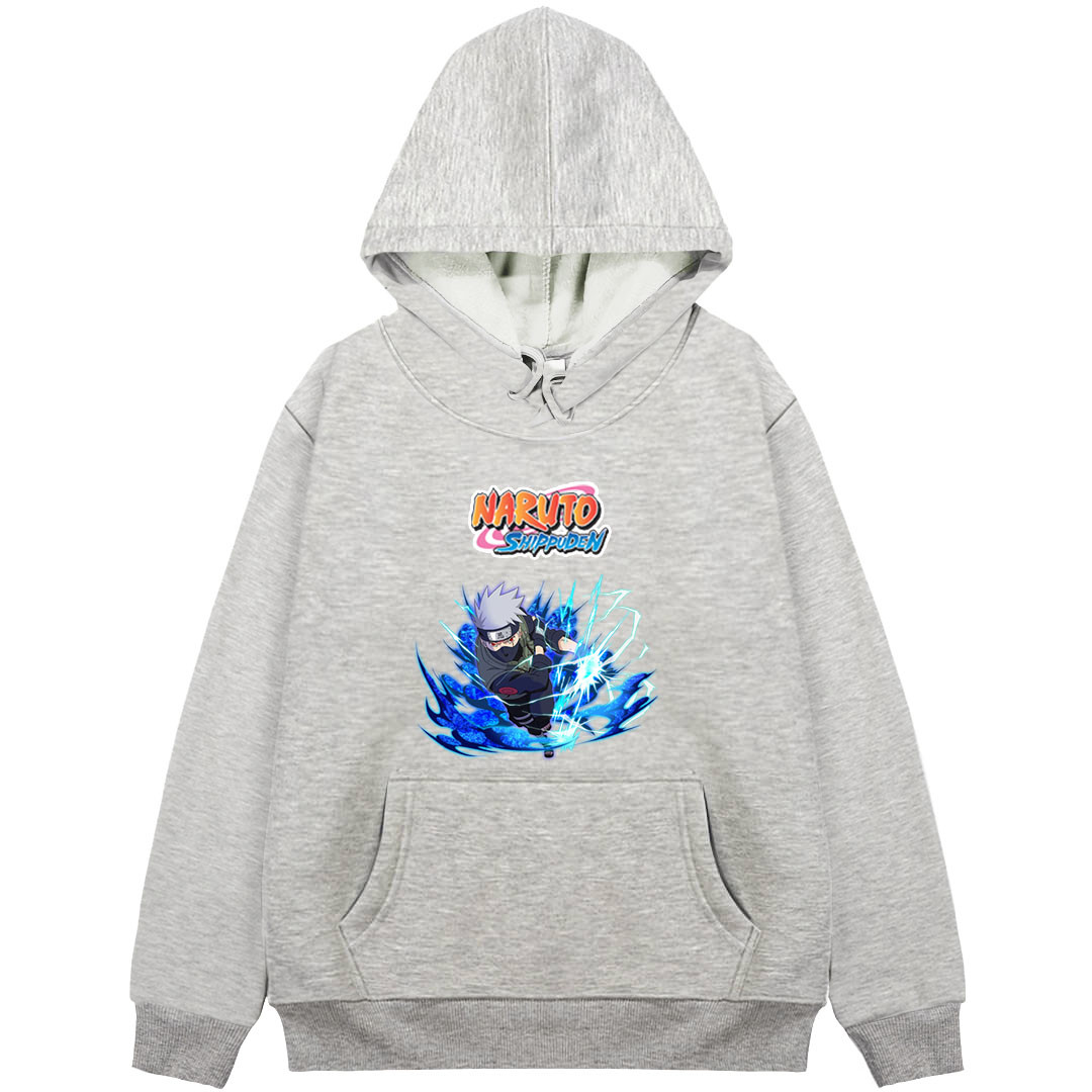 Naruto Shippuden Kakashi Hatake Hoodie Hooded Sweatshirt Sweater Jacket - Kakashi Hatake Lightning Blade