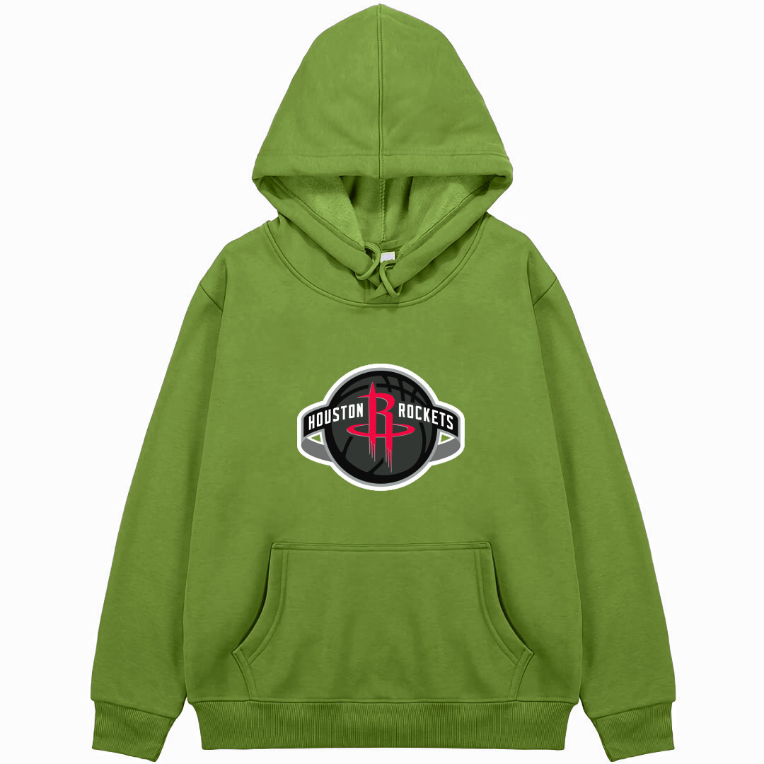 NBA Houston Rockets Hoodie Hooded Sweatshirt Sweater Jacket - Houston Rockets Team Single Logo