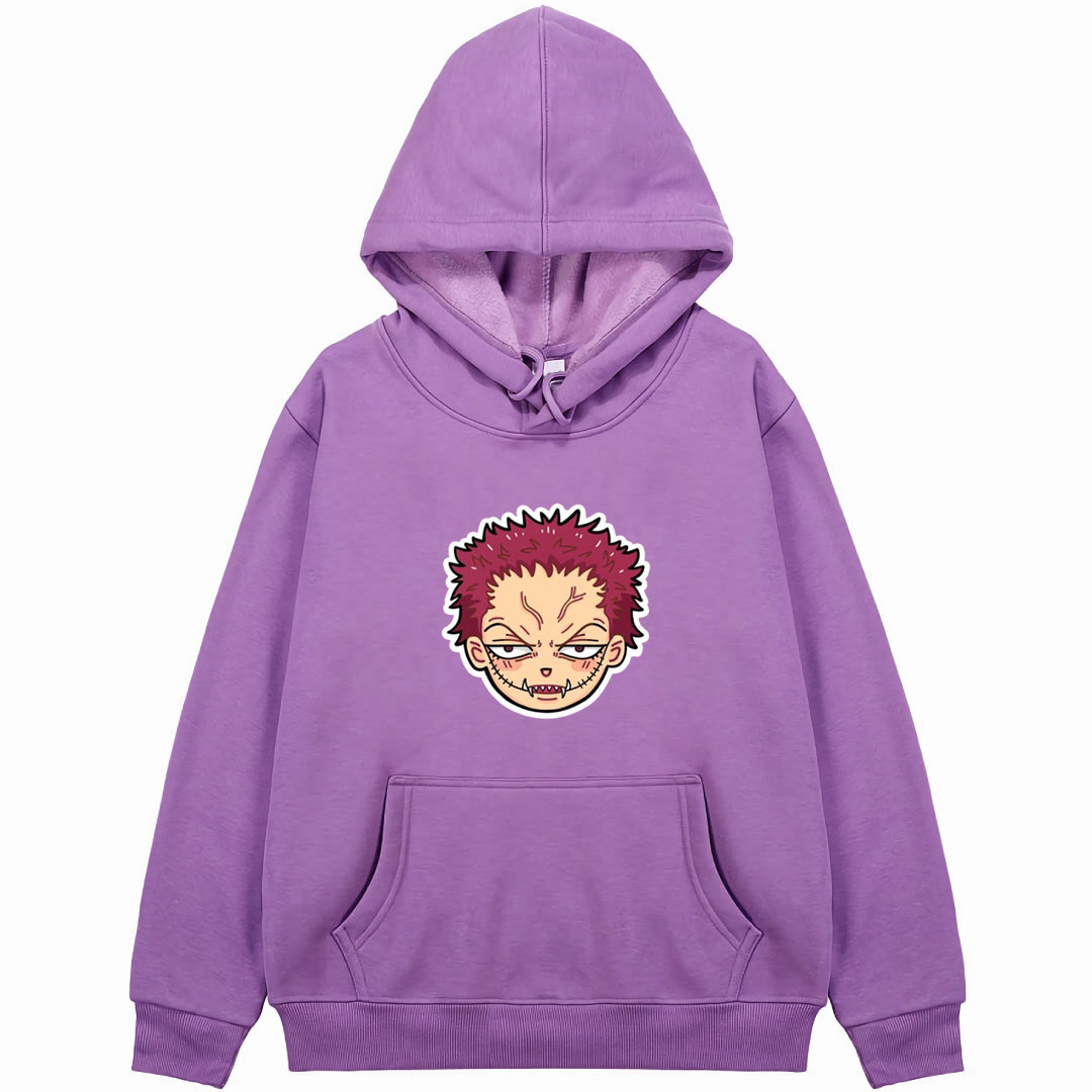 One Piece Katakuri Hoodie Hooded Sweatshirt Sweater Jacket - Katakuri Avatar Chibi Art