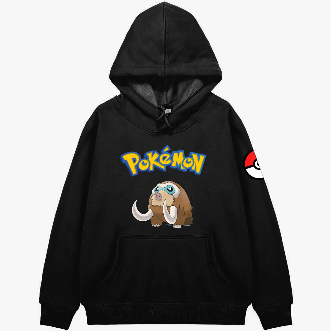 Pokemon Mamoswine Hoodie Hooded Sweatshirt Sweater Jacket - Mamoswine Character Series Art