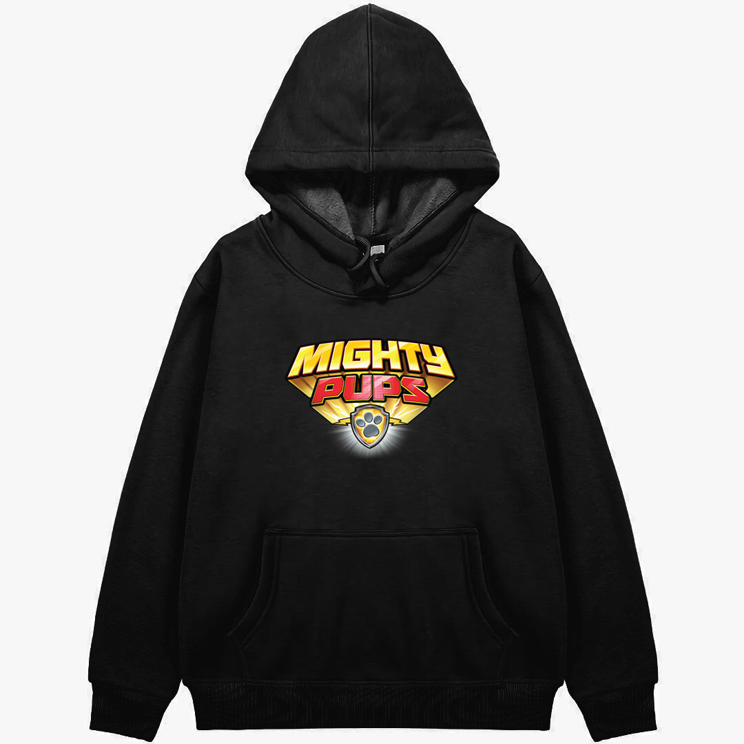 Paw Patrol Hoodie Hooded Sweatshirt Sweater Jacket - Paw Patrol Mighty Pups Logo