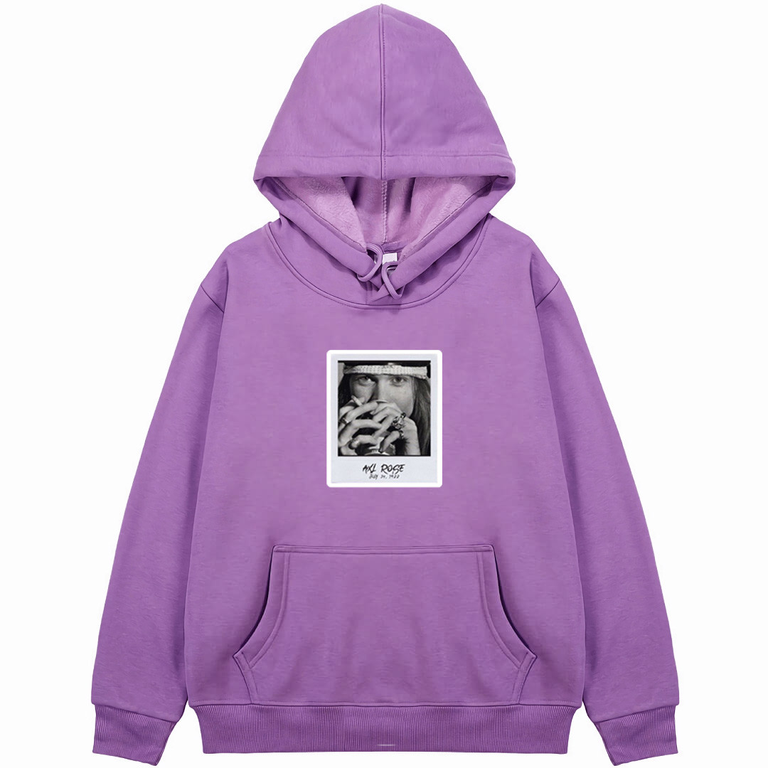 Guns N Roses Hoodie Hooded Sweatshirt Sweater Jacket - Guns N Roses Axl Rose Grayscale