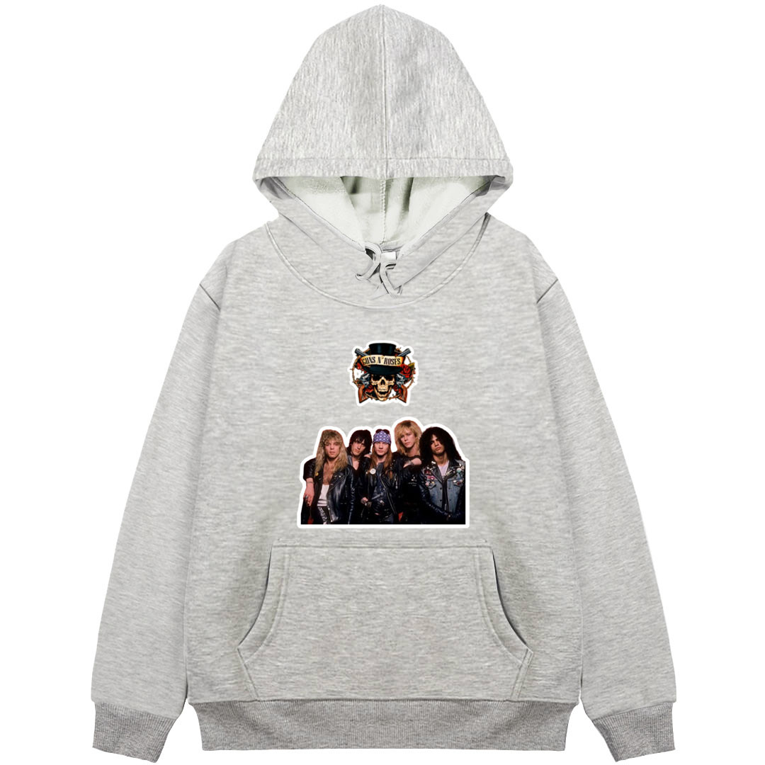 Guns N Roses Hoodie Hooded Sweatshirt Sweater Jacket - Guns N Roses Member Portrait