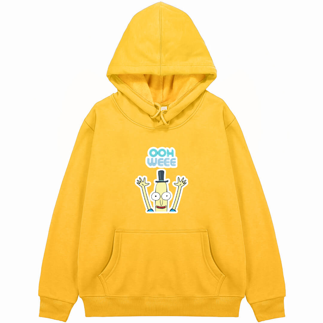 Rick And Morty Mr. Poopybutthole Hoodie Hooded Sweatshirt Sweater Jacket - Mr. Poopybutthole Shouting