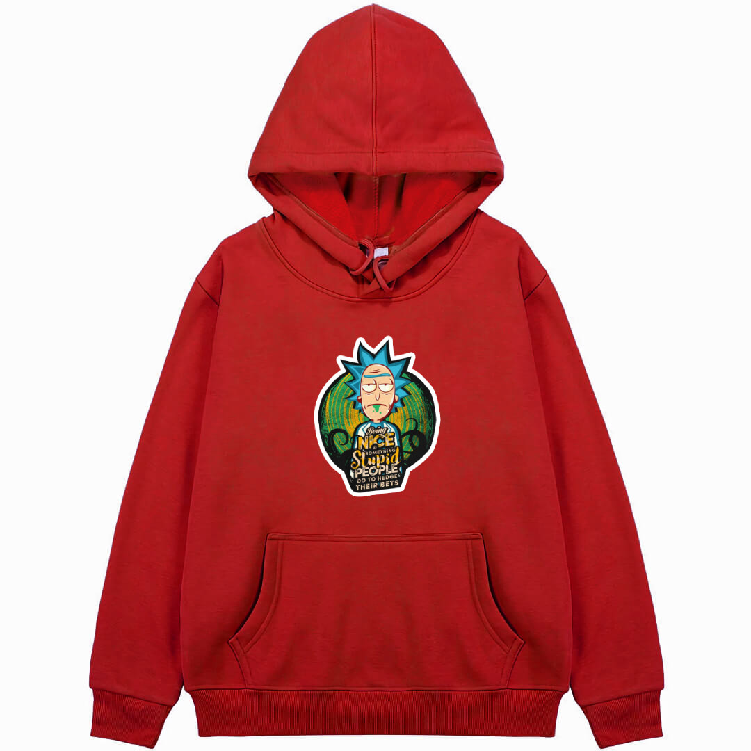 Rick And Morty Rick Hoodie Hooded Sweatshirt Sweater Jacket - Rick Being Nice Quote