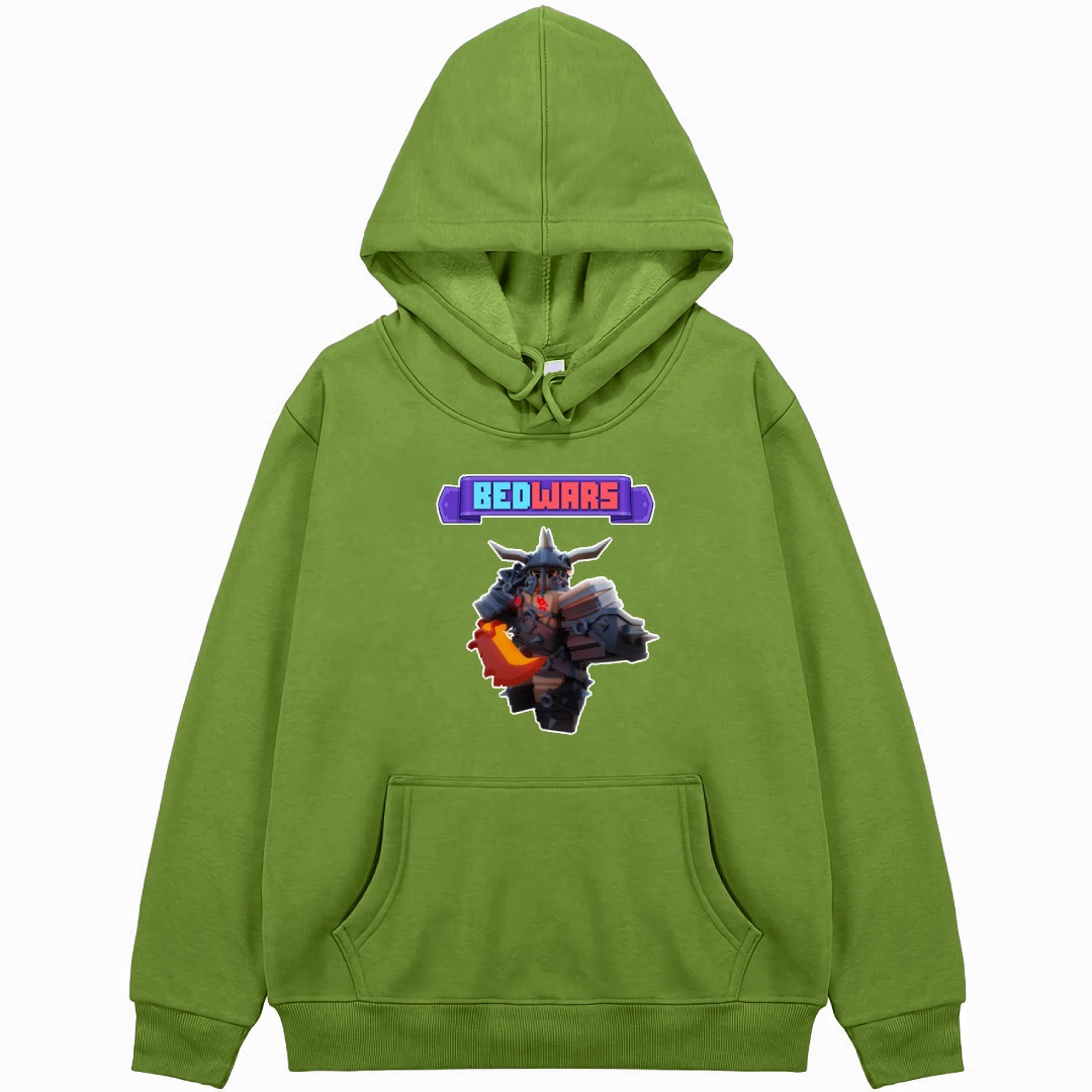 Roblox Bedwars Barbarian Hoodie Hooded Sweatshirt Sweater Jacket - Barbarian Character Art