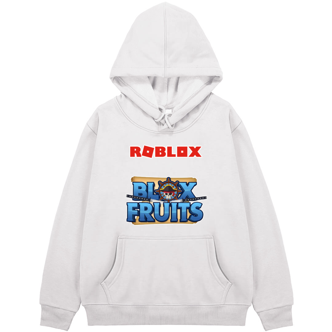 Roblox Blox Fruits Hoodie Hooded Sweatshirt Sweater Jacket - Series Logo