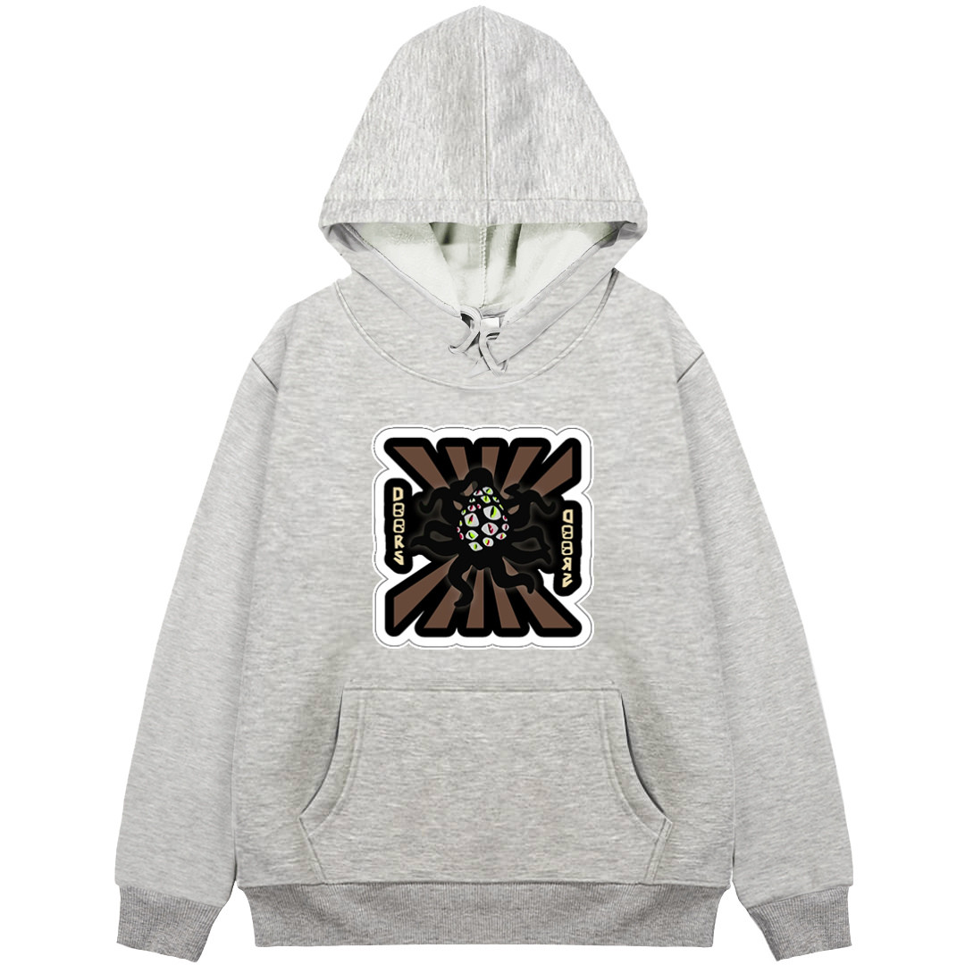 Roblox Doors Eyes Hoodie Hooded Sweatshirt Sweater Jacket - Eyes On Brown Stripe Background Sticker