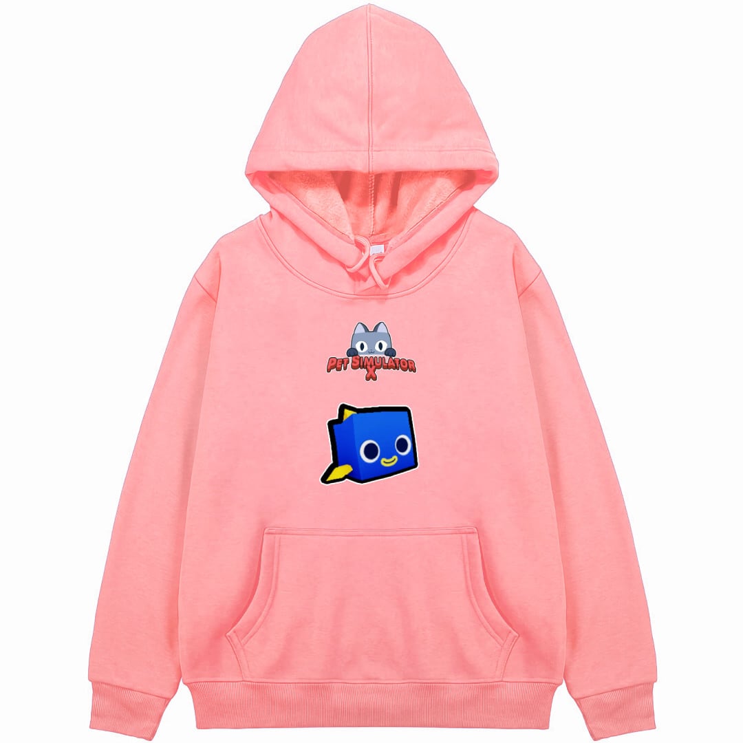 Roblox Pet Simulator X Blue Fish Hoodie Hooded Sweatshirt Sweater Jacket - Blue Fish Character Sticker