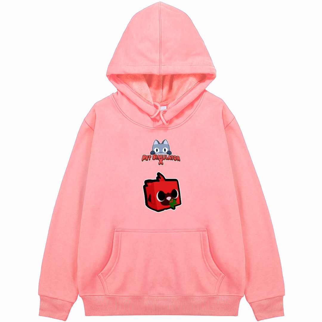 Roblox Pet Simulator X Festive Cardinal Hoodie Hooded Sweatshirt Sweater Jacket - Festive Cardinal Character Sticker