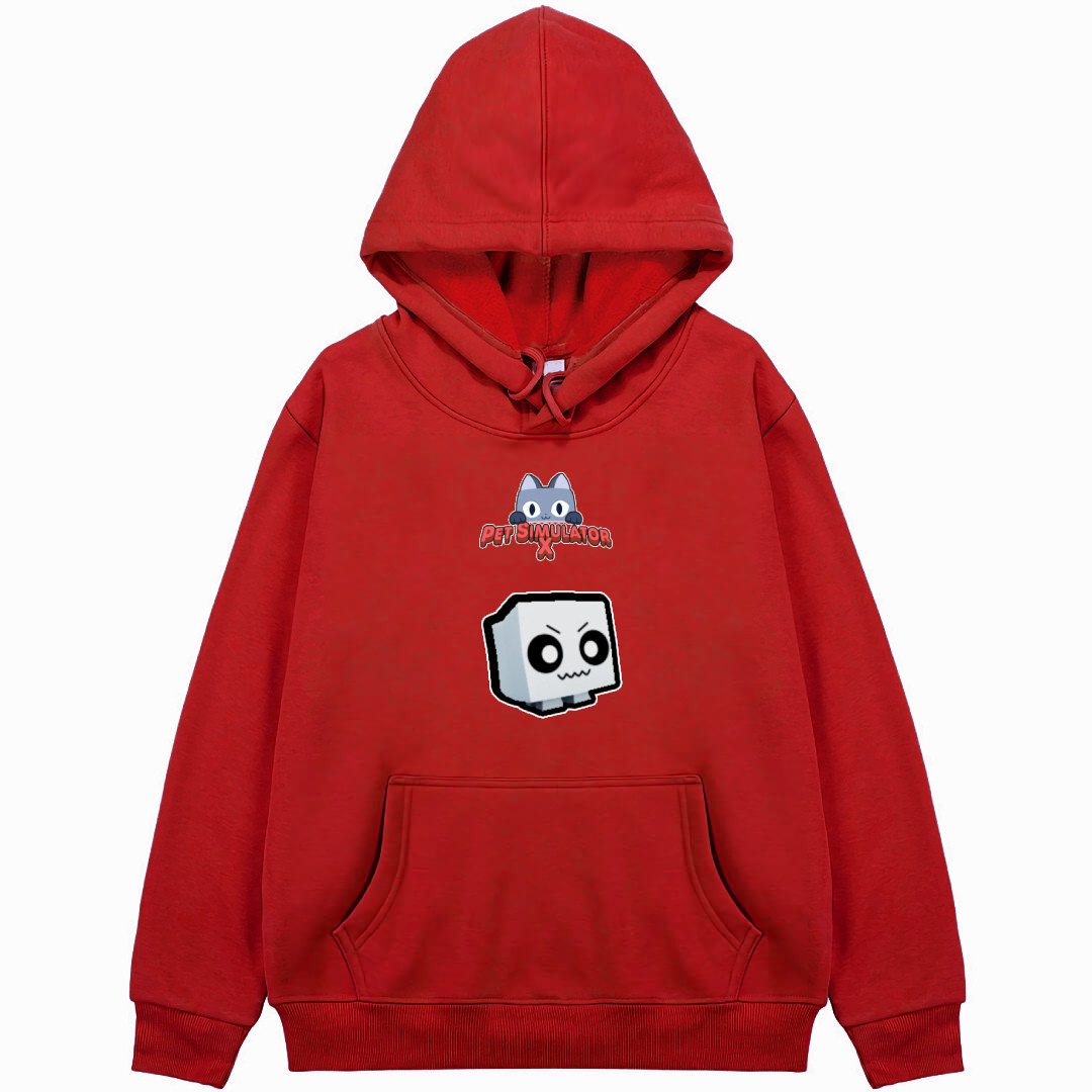 Roblox Pet Simulator X Ghost Hoodie Hooded Sweatshirt Sweater Jacket - Ghost Character Sticker