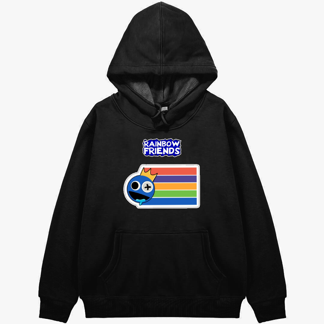Roblox Rainbow Friends Blue Hoodie Hooded Sweatshirt Sweater Jacket - Blue Poster Sticker