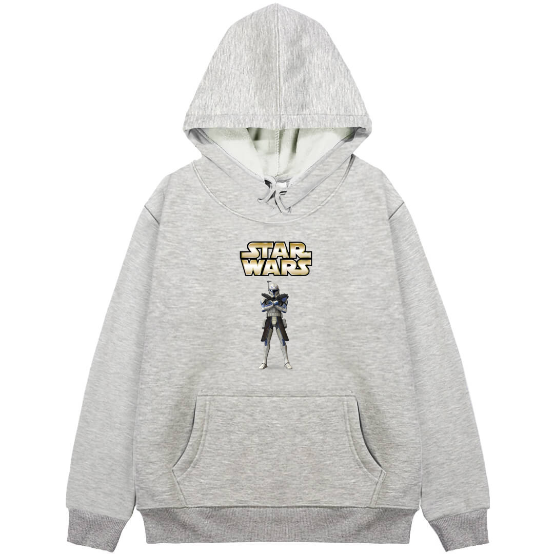 Star Wars The Clone Wars Captain Rex Hoodie Hooded Sweatshirt Sweater Jacket - Captain Rex Character Series