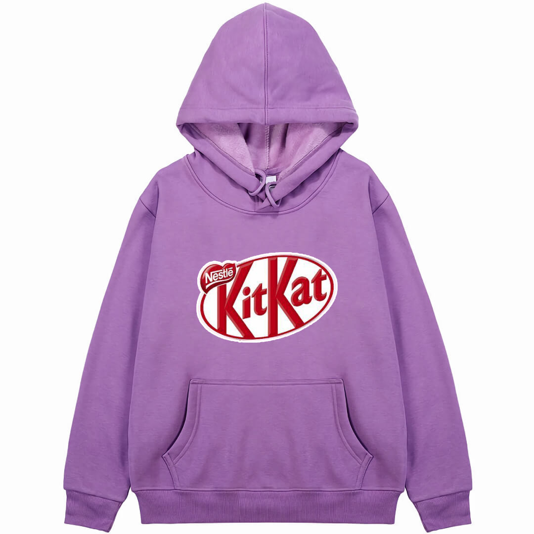 KitKat Hoodie Hooded Sweatshirt Sweater Jacket - KitKat Logo 2004-2017 Red Background