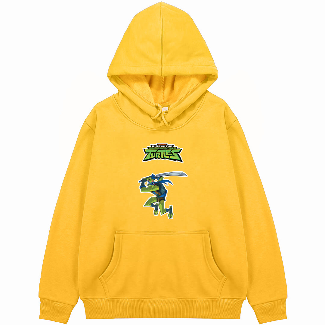 Ninja Turtles Leonardo Hoodie Hooded Sweatshirt Sweater Jacket - Leonardo Rise Of The Teenage Mutant Ninja Turtles 2018 Sword Attack