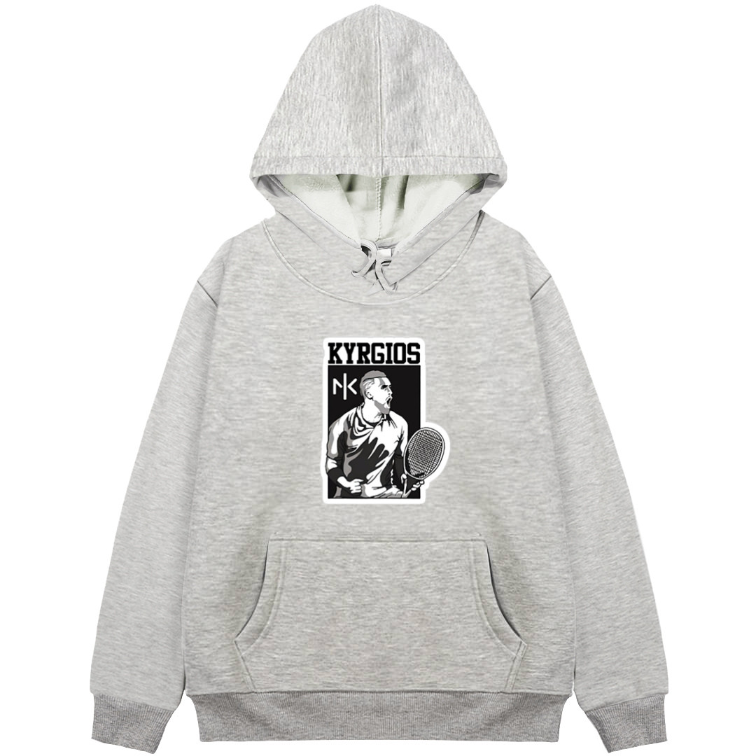 Nick Kyrgios Hoodie Hooded Sweatshirt Sweater Jacket - Nick Kyrgios Celebrating Win Mosaic Art Style
