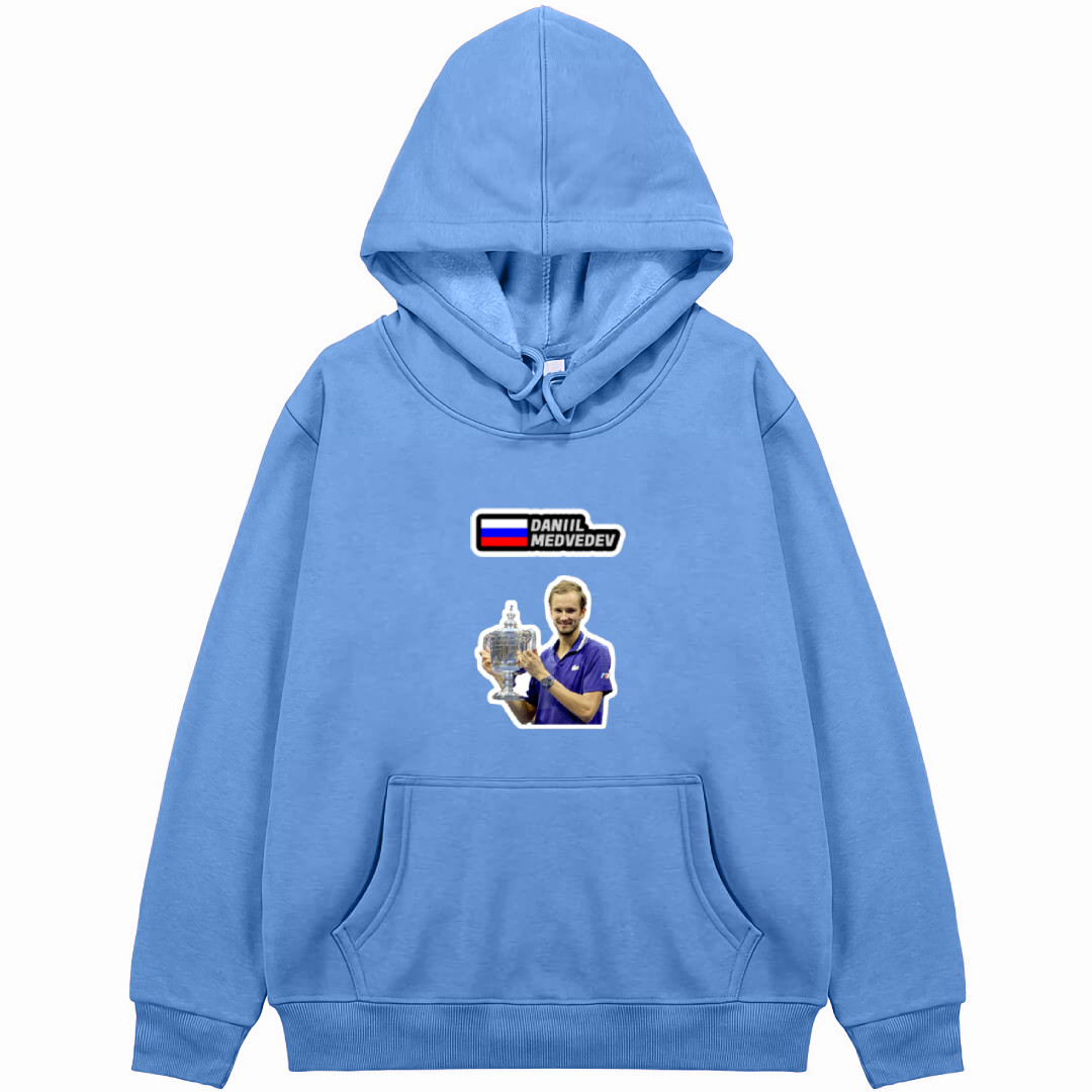 Daniil Medvedev Hoodie Hooded Sweatshirt Sweater Jacket - Daniil Medvedev Winning Award Sticker Art