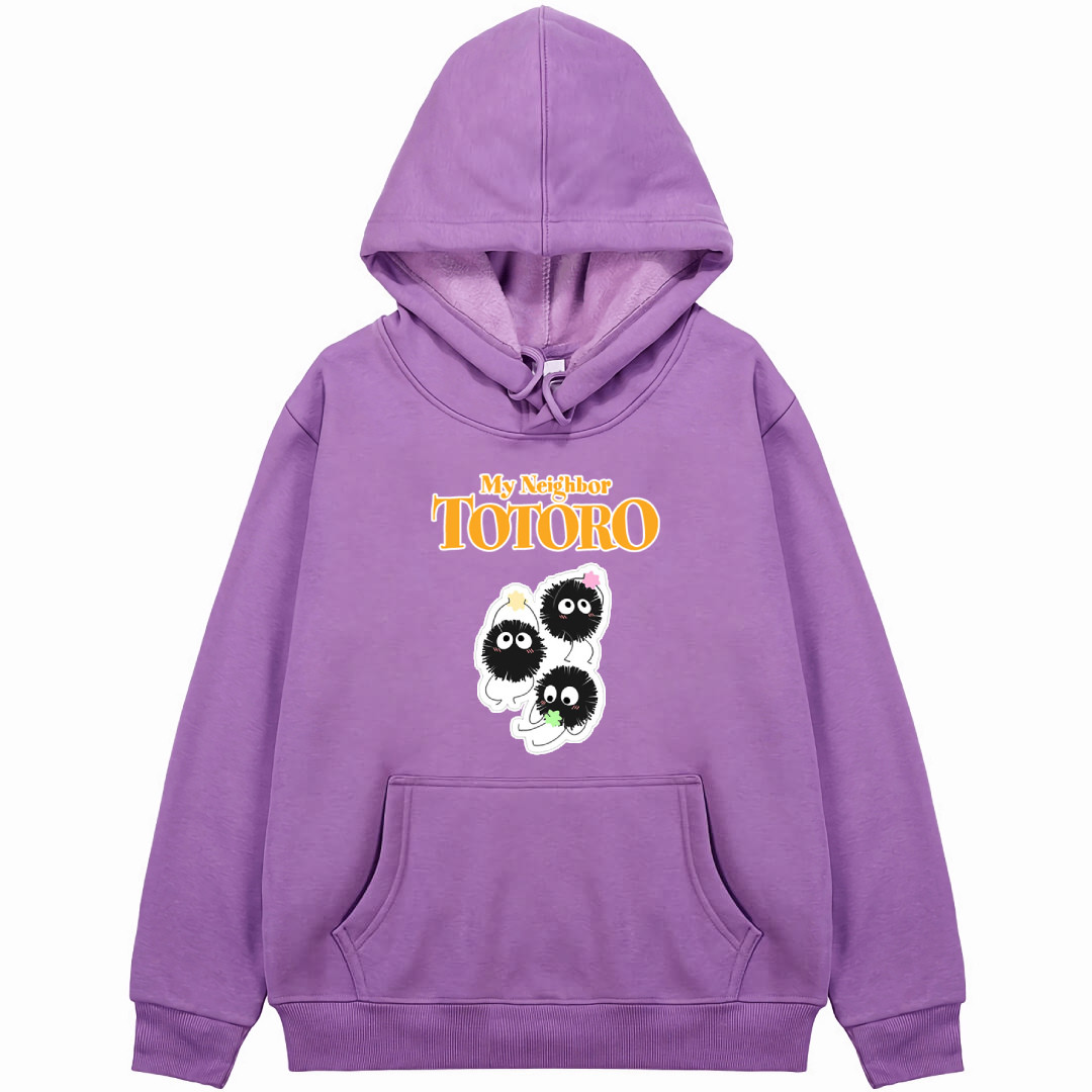 My Neighbor Totoro Dust Bunny Hoodie Hooded Sweatshirt Sweater Jacket - Dust Bunnies Holding Stars