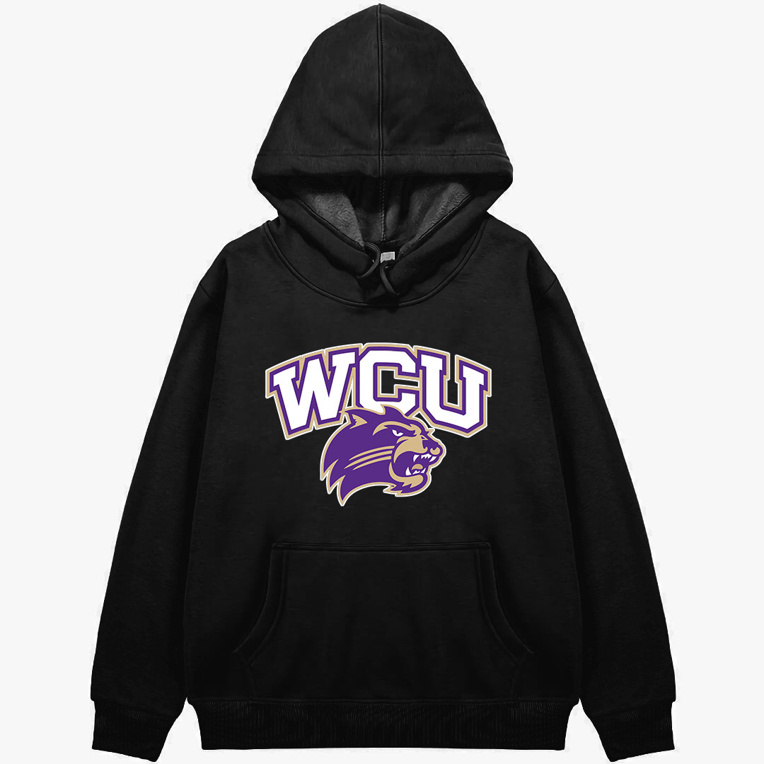 Western Carolina Catamounts Hoodie Sweatshirt Jacket - Western Carolina University Catamounts College Football Team Single Logo