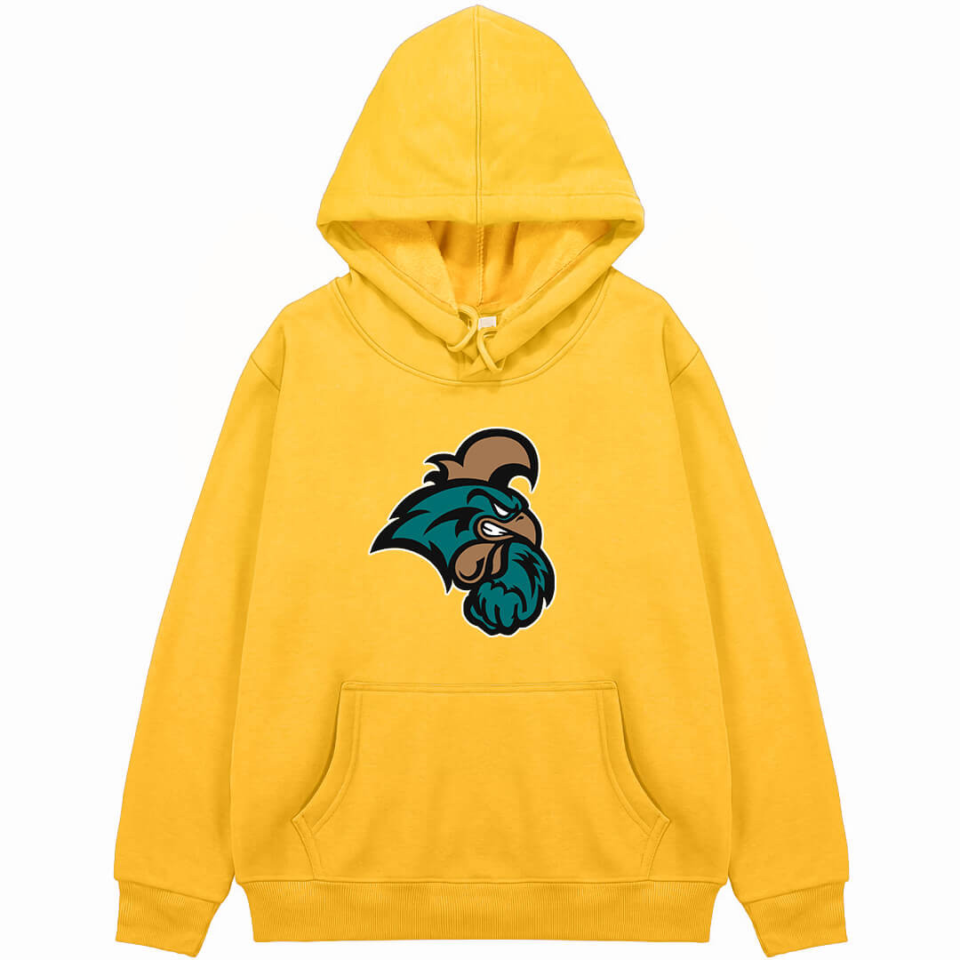 Coastal Carolina Chanticleers Hoodie Sweatshirt Jacket - Coastal Carolina Chanticleers College Football Team Single Logo