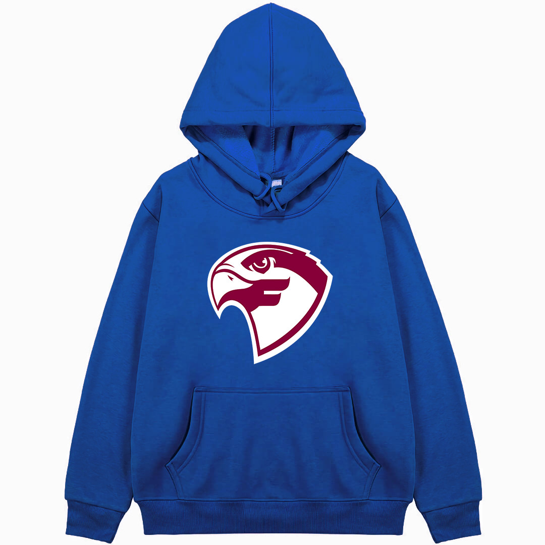 Falcons Fairmont State University Hoodie Sweatshirt Jacket - Falcons Fairmont State University College Football Team Single Logo