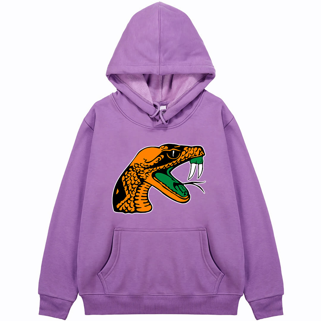 Florida A&M Rattlers Hoodie Sweatshirt Jacket - Florida A&M University Rattlers College Football Team Single Logo