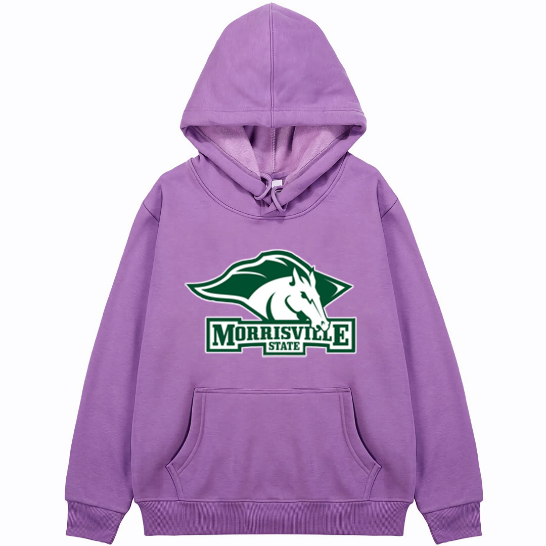 Morrisville University Mustangs Hoodie Sweatshirt Jacket - Morrisville University Mustangs College Football Team Single Logo