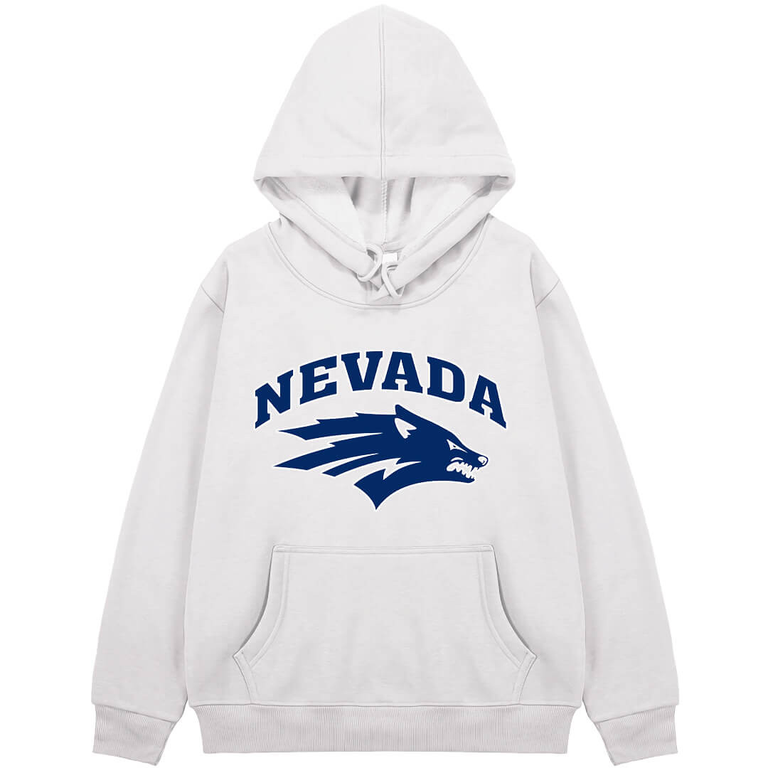 Nevada Wolf Pack Hoodie Sweatshirt Jacket - Nevada Wolf Pack College Football Team Single Logo