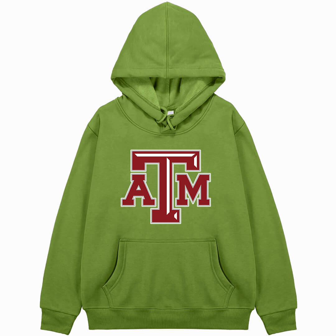 Texas A&M Aggies Hoodie Sweatshirt Jacket - Texas A&M Aggies College Football Team Single Logo