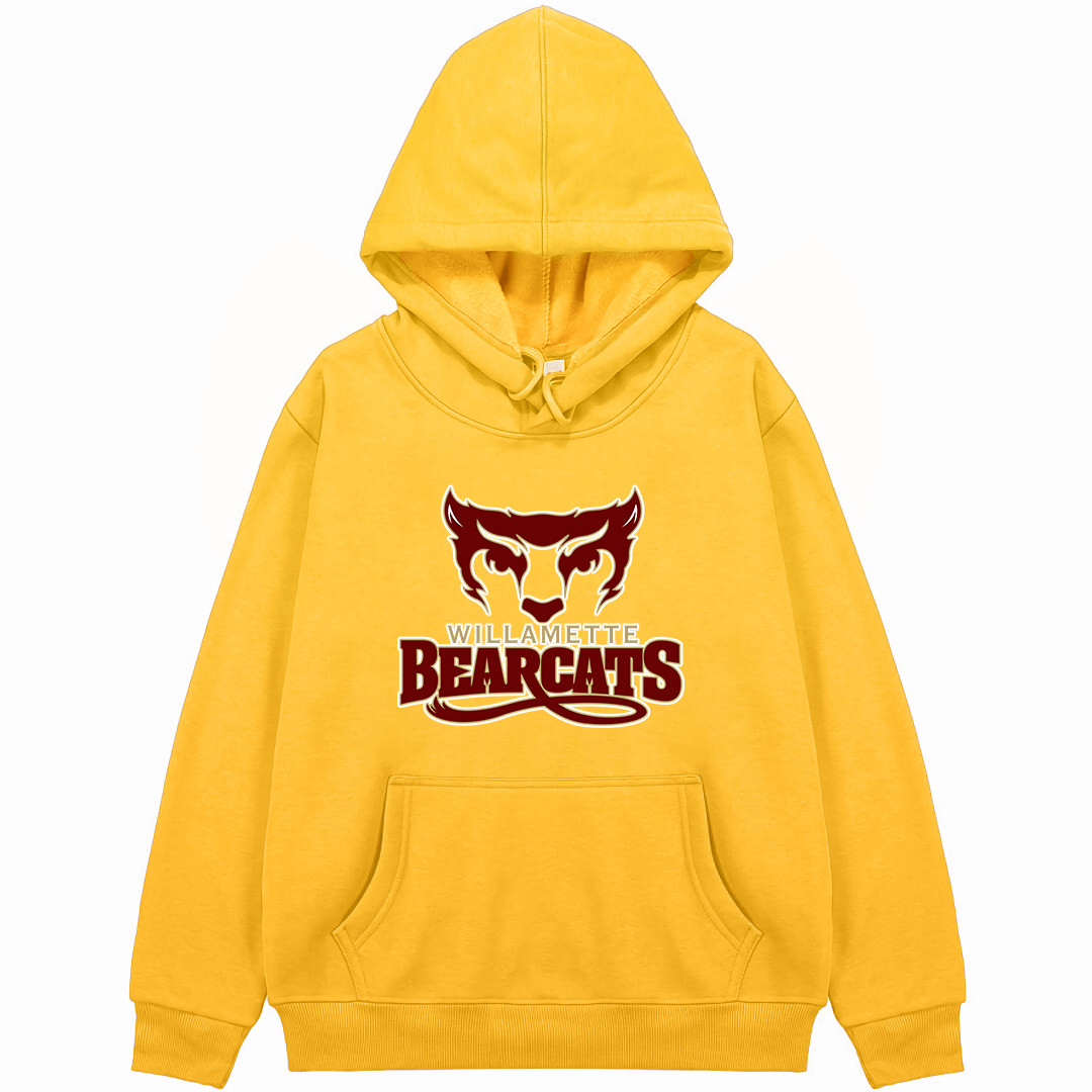 Willamette University Bearcats Hoodie Sweatshirt Jacket - Willamette University Bearcats College Football Team Single Logo